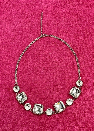 Collier fantaisie argenté strass façon cristal, brand: brillant et raffiné, condition: Very good, €14.00, €15.40 includes Buyer Protection
