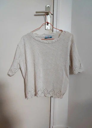 Pull manche chauve souris vintage, merk: Pimkie, staat: Heel goed, maat: S / 36 / 8, € 5,00, € 5,95 inclusief Kopersbescherming