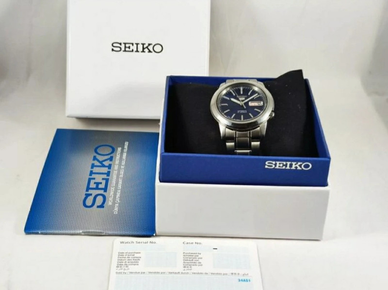 Montre Seiko 5 automatique blue day date Vinted