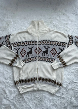 Cardigan Veste Hiver Noël Hoodie Crewneck Sweat Rare 90s Old School USA Y2k Vintage, merk: Vintage Dressing, staat: Heel goed, maat: M, € 33,00, € 35,35 inclusief Kopersbescherming