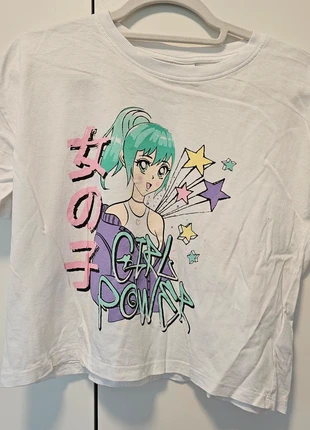 Kurz geschnittenes Shirt, marke: Page One Young, zustand: Sehr gut, größe: 13 Jahre / 158, 1,00 €, 1,75 € inklusive Vinted-Käuferschutz