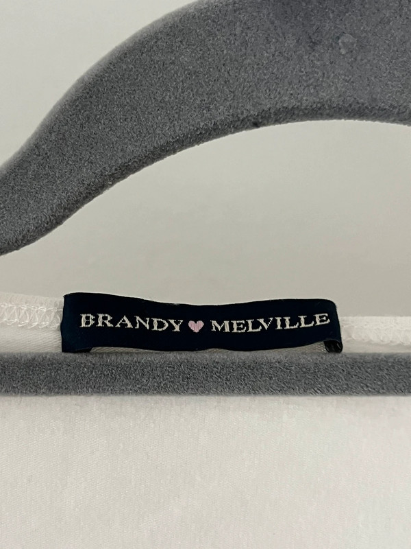 Brandy Melville white wrap top 3