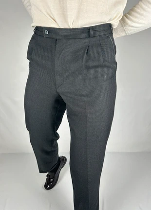 Pantalon de costume à double pinces motifs pied de poule - vintage 80´s | taille fr36, brand: Vintage Dressing, condition: Good, size: W26, €14.90, €16.35 includes Buyer Protection Pro
