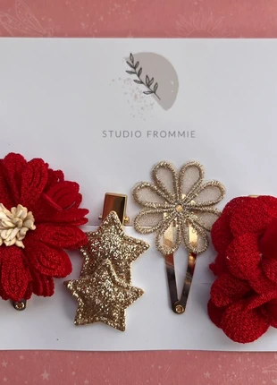 Setje haarspeldjes kerst, marca: Studio Frommie, estado: Novo com etiquetas, €10.95, €12.20 inclui Proteção do Comprador