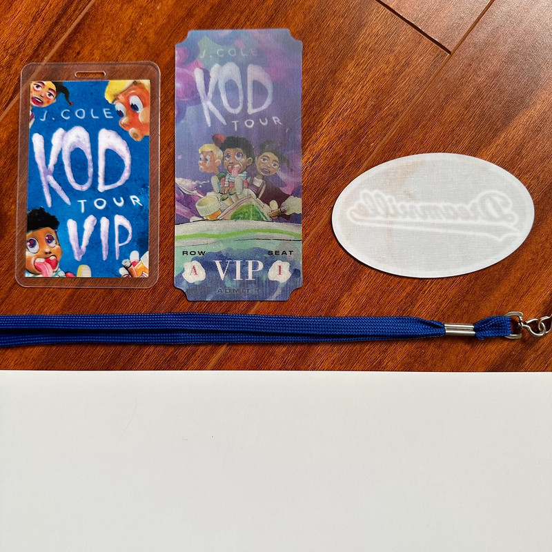 j cole kod tour vip package merch merchandise choose wisely dreamville sticker 5