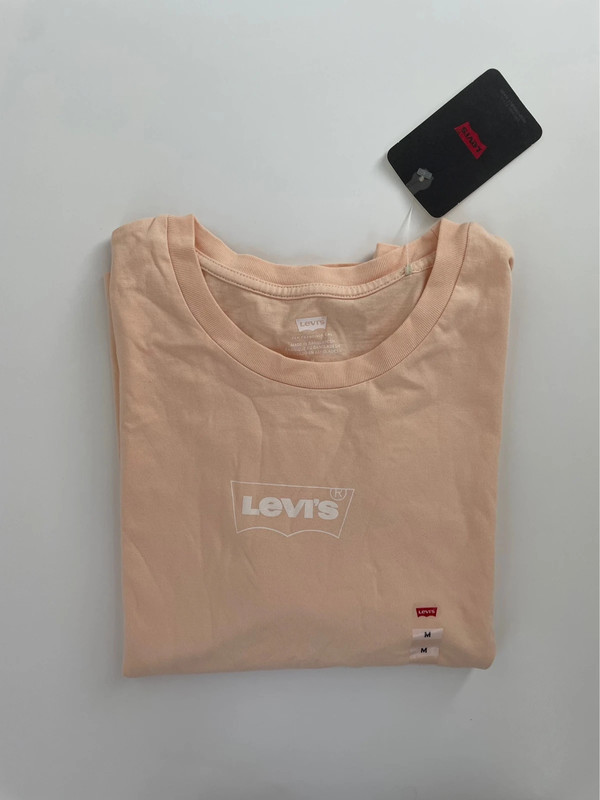 Peach Orange Levi’s Logo Tee Size M NWT 2