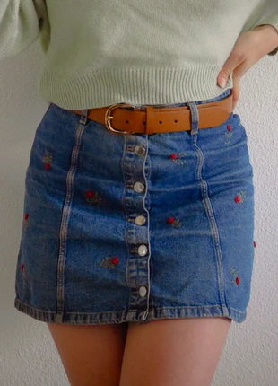 Jupe en jean customisée, brand: Fait Main, condition: New without tags, size: M / 38 / 10, €15.00, €16.45 includes Buyer Protection