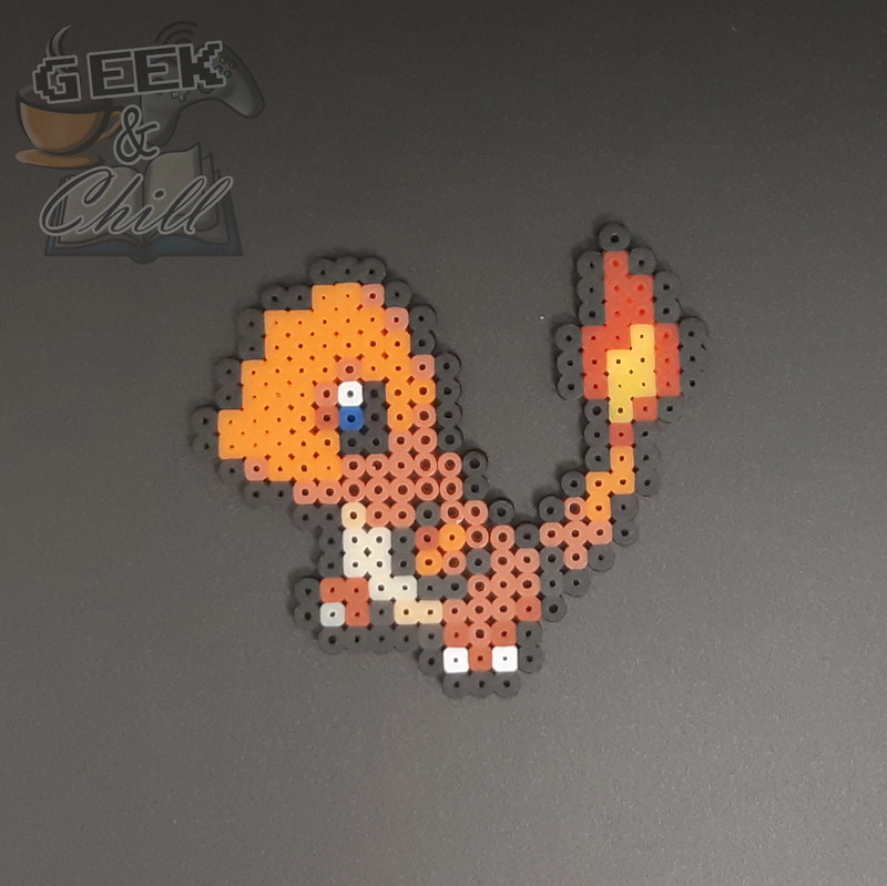 DIY : Salamèche en Perles HAMA / Perler Beads Charmander 