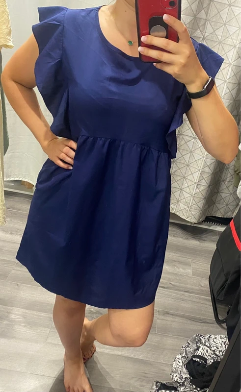 Robe bleue marine fluide