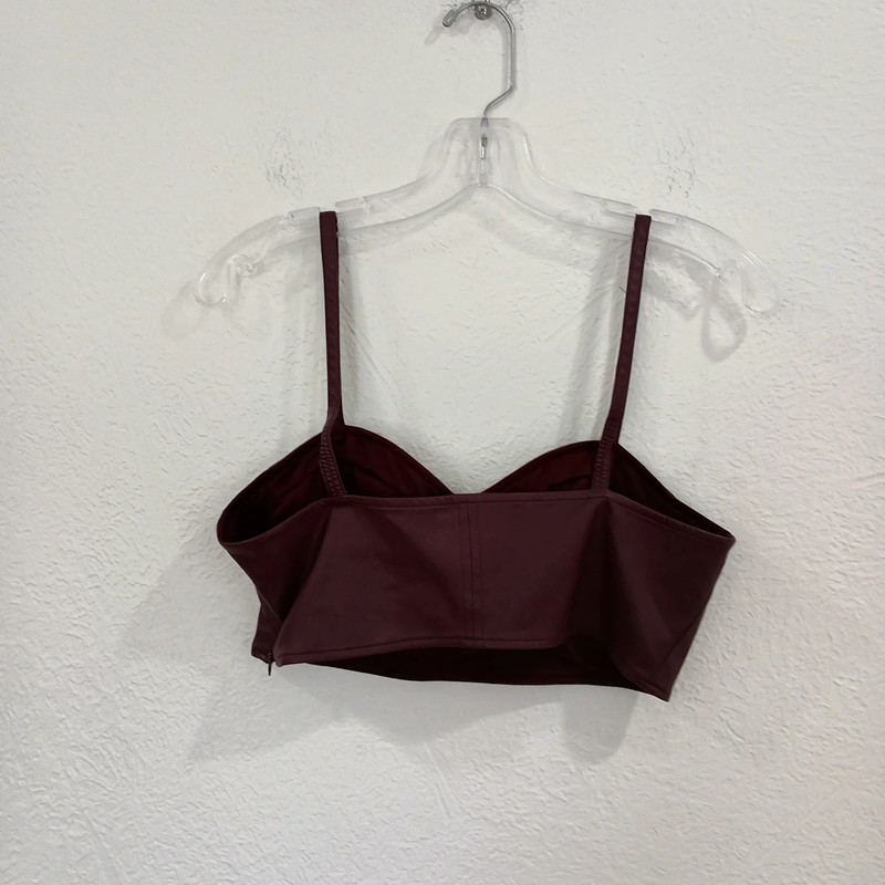 Future Collective Reese Blutstein Faux Leather Bustier Top 3