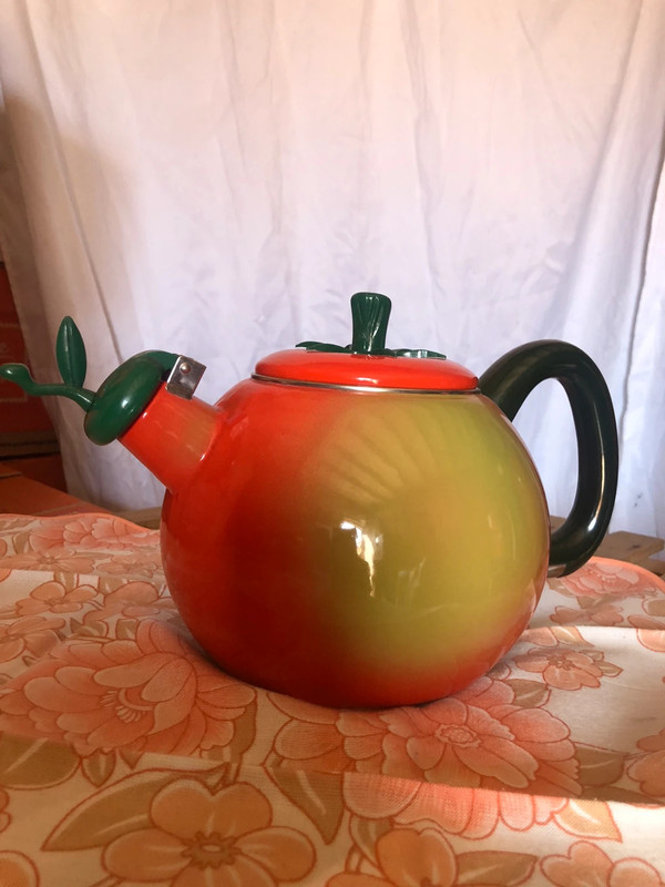 Vintage Bouilloire en Forme de Tomate