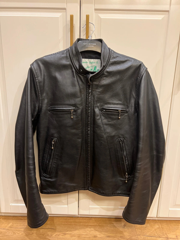 Cafe racer leather jacket 1