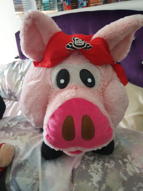 Cerdito de peluche pirata