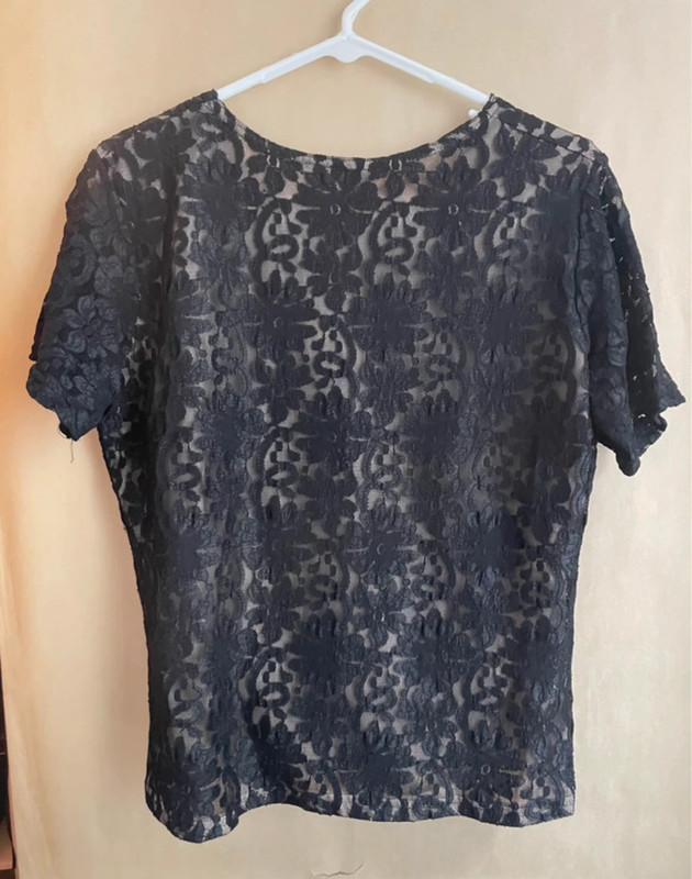 Large Black Lace Blouse 2