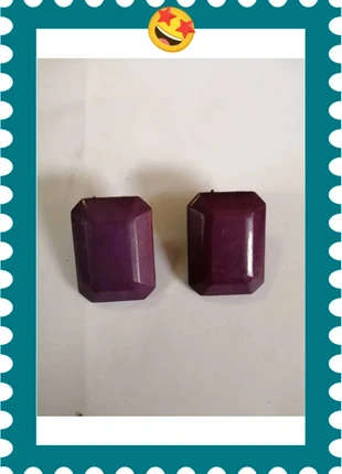 Vintage ancien boucle d'oreille pendant forme rectangle lié de vin pinces 80', merk: Vintage, staat: Nieuw zonder prijskaartje, € 5,00, € 5,95 inclusief Kopersbescherming Pro