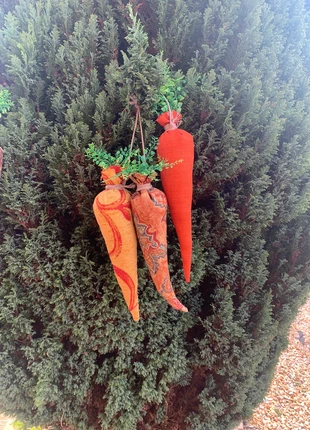 Rustic Handmade Fabric Carrot Easter Decor – Set of 3 Giant Carrots, brand: Handmade by Countryside crafted Creations, condition: New without tags, £5.00, £5.95 includes Buyer Protection