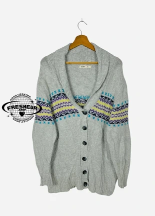 Pull Veste Cardigan Vintage hiver en laine chaud Gilet Gris Noël - XL (A419), brand: Vintage Dressing, condizioni: Ottime, taglia: XL, €18.00, €19.60 include la Protezione acquisti Pro
