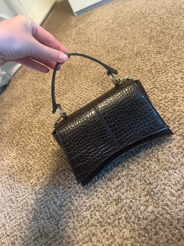 Brown snakeskin crossbody bag 1