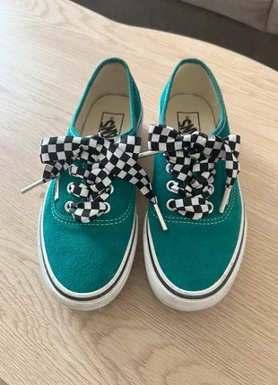 Vans vertes lacets damiers, brand: Vans, condition: Very good, size: 36, €30.00, €32.20 includes Buyer Protection