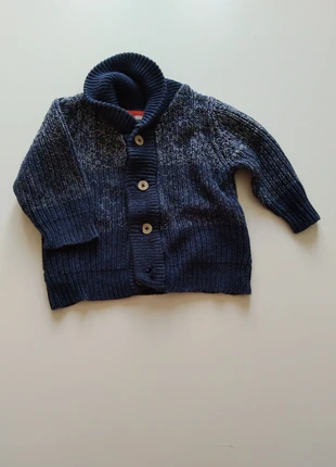 pull gilet bleu chiné tao garcon 12 mois, merk: Tape à l'œil, staat: Heel goed, maat: 9-12 maanden / 74 cm, € 2,00, € 2,80 inclusief Kopersbescherming