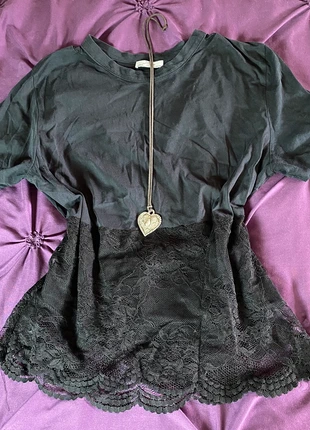 Top bi matière dentelle mesh dark coquette witchy goth, brand: COQUETTE, condition: Very good, size: M / 38 / 10, €5.99, €6.99 includes Buyer Protection