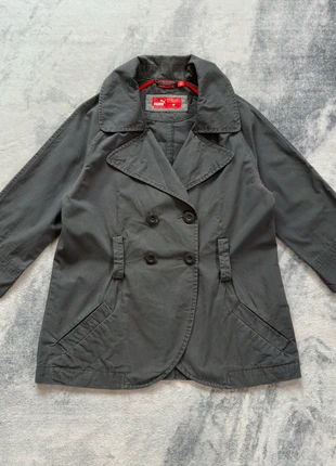 Veste caban croisé Puma – Gris anthracite – Femme, merk: Puma, staat: Heel goed, maat: L / 40 / 12, € 29,99, € 32,19 inclusief Kopersbescherming Pro