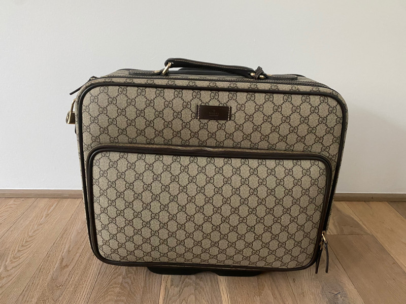 Gucci Supreme Canvas Pilot Case Carry On