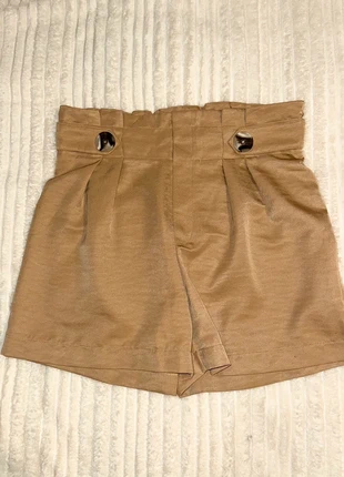 Short fluide taille haute froncée camel - taille XL - Kiabi, marke: Kiabi, zustand: Sehr gut, größe: XL / 42 / 14, 8,00 €, 9,10 € inklusive Vinted-Käuferschutz