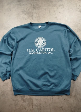 Sweat/ Pull à capuche bleu vintage flocage blanche made in USA Washington XXL Homme, marke: Vintage Dressing, zustand: Sehr gut, größe: XXL, 20,00 €, 21,70 € beinhaltet Vinted-Käuferschutz Pro