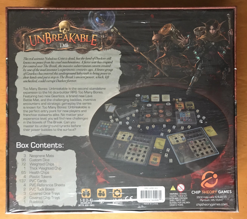 Too Many Bones: Unbreakable - Chip Theory Games - New Sealed - Nuovo Sigillato 2