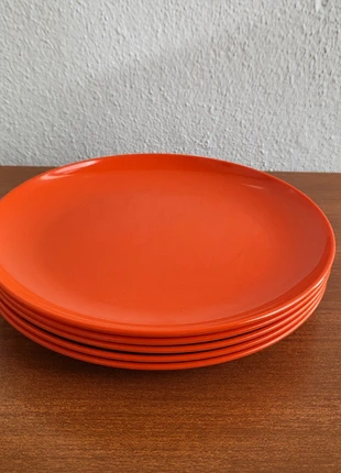 Lot de 5 assiettes vintage en mélamine orange, marque: Style, état: Bon état, 12,00 €, 13,30 € Protection acheteurs (Pro) incluse