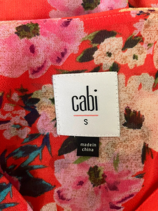 CAbI Women Cold Shoulder Ruffle Top Boho Festival Layered S Multicolor Floral 2