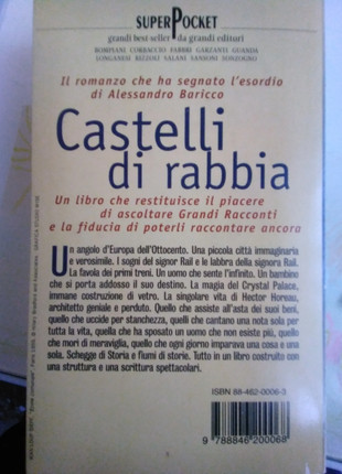 Alessandro Baricco, Castelli di Rabbia