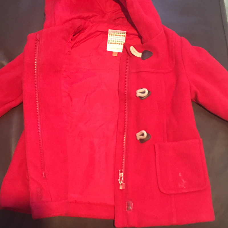 Girls red duffle on sale coat