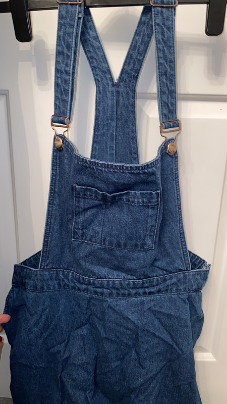 Tophsop denim pinafore dress 1