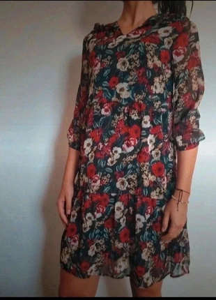 Robe à fleurs, marque: Esmara, état: Neuf sans étiquette, taille: S / 36 / 8, 5,00 €, 5,95 € Protection acheteurs incluse