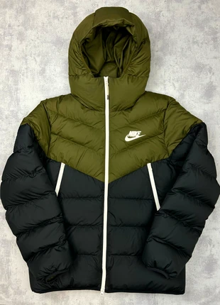 Veste manteau doudoune à capuche Nike kaki et noir taille L, brand: Nike, condition: Very good, size: L, €60.00, €63.70 includes Buyer Protection Pro