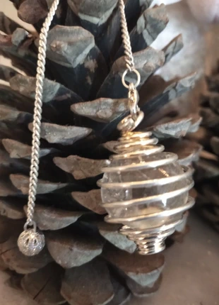 pendule spirale en cristal de roche, marque: Inconnu, état: Neuf sans étiquette, 15,00 €, 16,45 € Protection acheteurs incluse