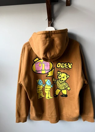 Obey hoodie – rusty brown, size M, very good condition, merk: Obey, staat: Heel goed, maat: M, € 35,00, € 37,45 inclusief Kopersbescherming