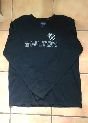 T-shirt manches longues noir Shilton rugby collection logo brodé 95% coton - taille XXL, marca: Shilton, estado: Muy bueno, tamaño: XXL, 4,00 €, 4,90 € Protección al comprador incluida