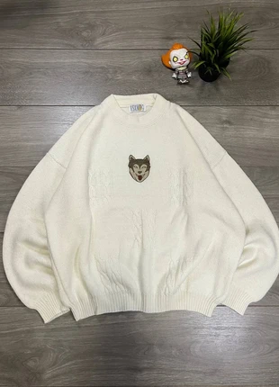 Maglione Sax France “Husky Patch” Bianco Vintage 90s, marque: Vintage Dressing, état: Satisfaisant, taille: XL, 15,00 €, 16,45 € Protection acheteurs incluse