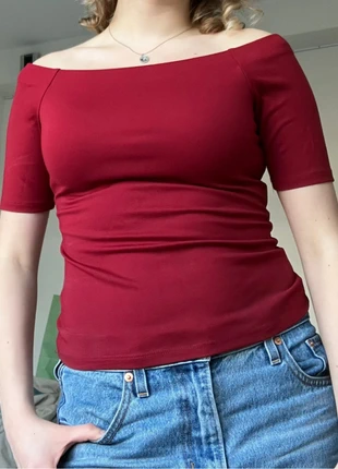 Rood off the shoulder uitgaan party top, marca: H&M, estado: Novo sem etiquetas, tamanho: S / 36 / 8, €7.00, €8.05 inclui Proteção do Comprador