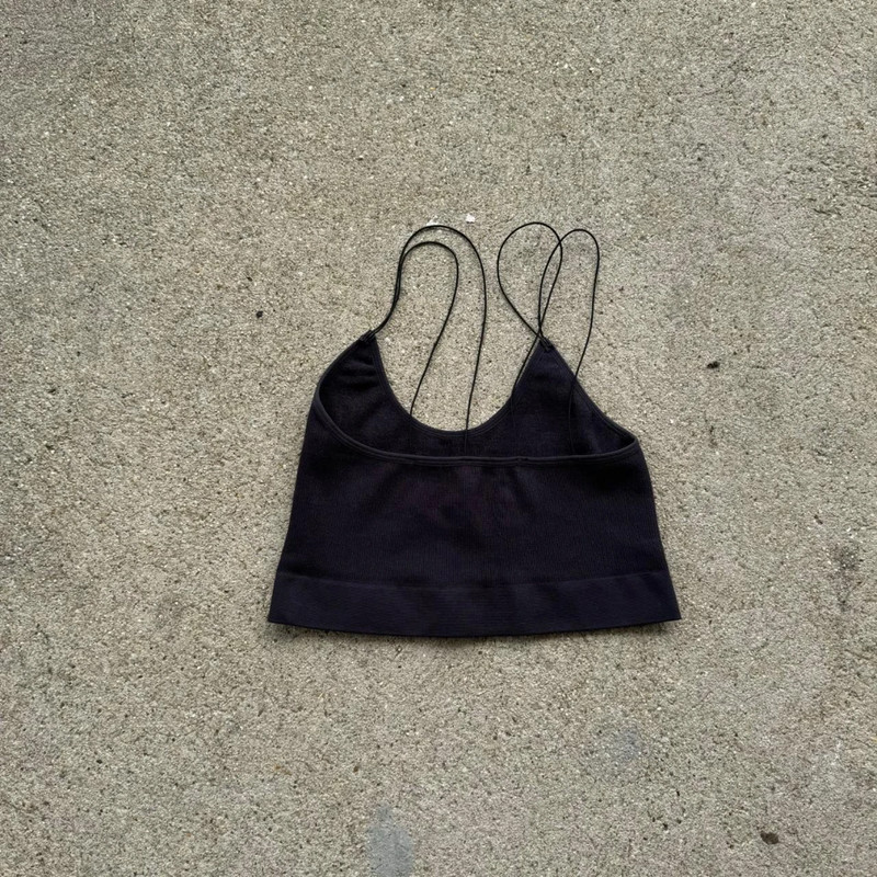 black strappy crop top 2