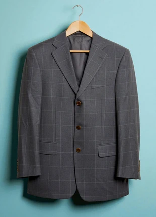 Feraud – Luxurious Grey 90% Wool & 10% Cashmere Men’s Blazer with Single-Breasted – 52 💎👠, marque: Vintage Dressing, état: Très bon état, taille: 52, 41,49 €, 44,26 € Protection acheteurs incluse