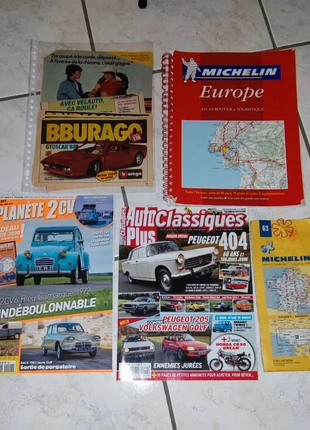 Lot paperasse voitures atlas, carte w publicité, magazines, brand: Voiture, condition: Good, size: One size, €8.50, €9.63 includes Buyer Protection