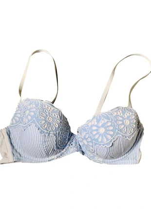 Reggiseno in cotone con motivo sangallo, brand: Oysho, condizioni: Ottime, taglia: 80B | IT 3B, €5.00, €5.95 include la Protezione acquisti