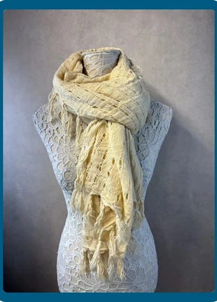 Écharpe ajourée beige – Ralph Lauren – Lot MI30, condition: Very good, €7.10, €8.16 includes Buyer Protection Pro