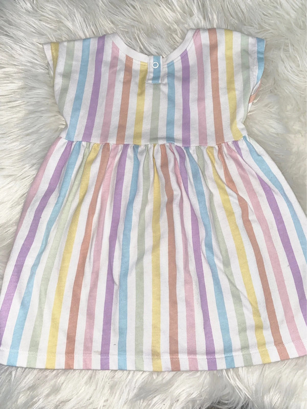 Rainbow striped dress 3