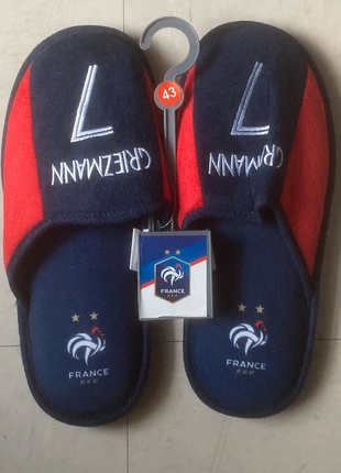 Superbes Chaussons Griezmann, taille 43, Equipe de France, merk: EQUIPE DE FRANCE, staat: Nieuw met prijskaartje, maat: 43, € 9,00, € 10,15 inclusief Kopersbescherming