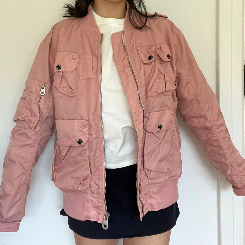 Baby pink bomber / utility jacket 4